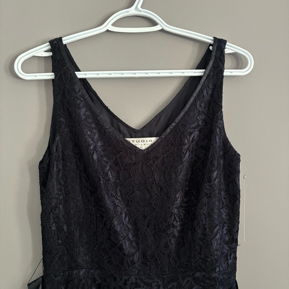 NWT Studio Tahari-Levine Co. Size 6 Navy Lace Dress - Picture 4 of 16